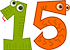 animované číslo 15