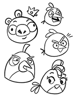 Angry Birds - náhled obrázku, omalovánky pro děti - radyzezivota.cz (snížená velikost)