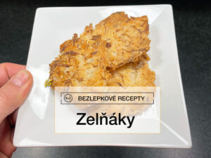 Fotografie bezlepkové zelňáky s popisem dole uprostřed na radyzezivota.cz, Fotograf: Jiří Samuel, upravený recept od Josefa Maršálka (upraveno do bezlepkové varianty)