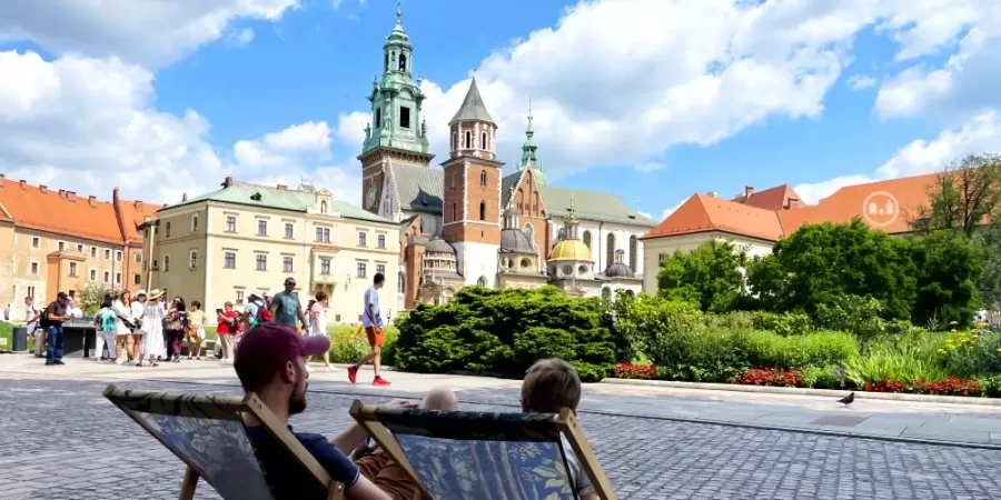fotografie Hrad Wawel pro článek "Dovolená v Polsku - Krakov, autor: Jiří Samuel, web: radyzezivota.cz
