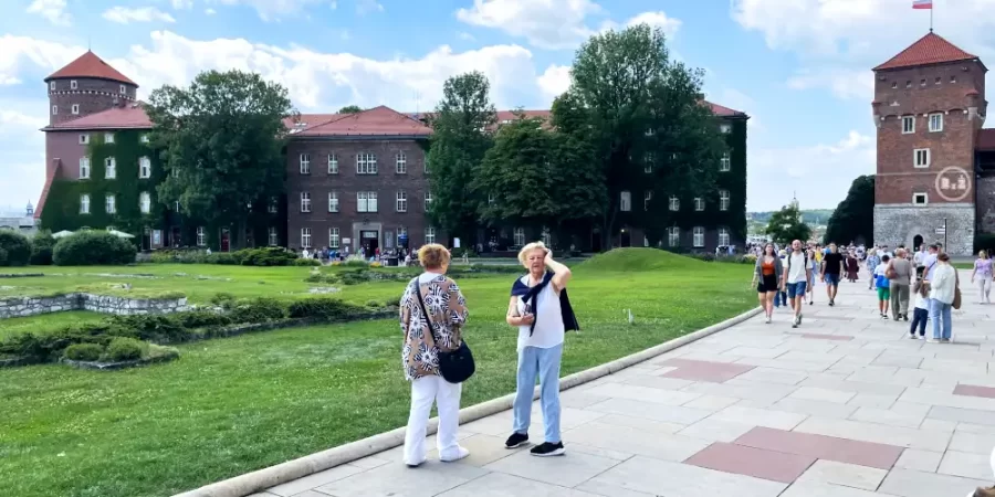 fotografie Hrad Wawel pro článek "Dovolená v Polsku - Krakov, autor: Jiří Samuel, web: radyzezivota.cz