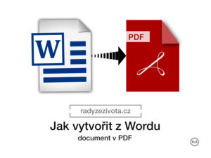 Jak vytvořit dokument v pdf | Software nastavení | Word a Acrobat | radyzezivota.cz