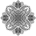 Náhledový obrázek - Mandala č.011 | Mandaly pro děti ke stažení | Ke stažení a k tisku | radyzezivota.cz