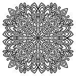 Náhledový obrázek - Mandala č.017 | Mandaly pro děti ke stažení | Ke stažení a k tisku | radyzezivota.cz