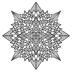 Náhledový obrázek - Mandala č.020 | Mandaly pro děti ke stažení | Ke stažení a k tisku | radyzezivota.cz
