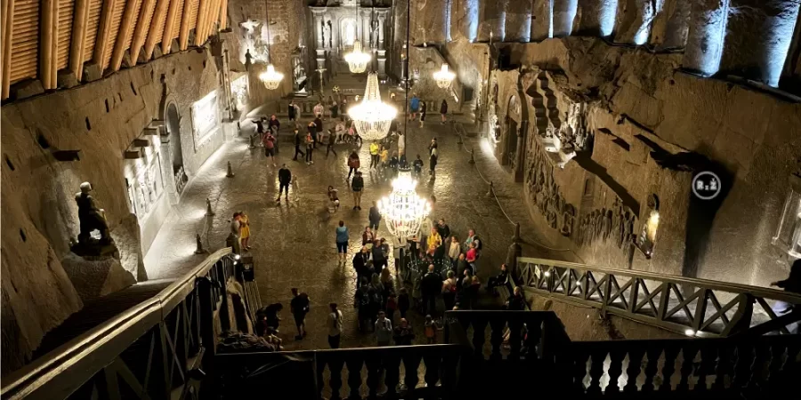 fotografie solný důl Wieliczka pro článek "Dovolená v Polsku - Krakov, autor: Jiří Samuel, web: radyzezivota.cz